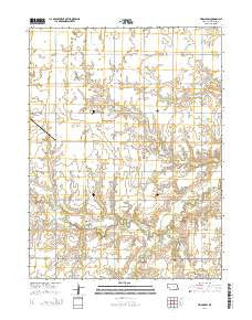 Friend SW Nebraska Current topographic map, 1:24000 scale, 7.5 X 7.5 Minute, Year 2014