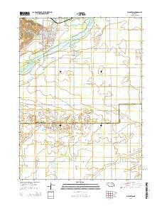 Fullerton Nebraska Current topographic map, 1:24000 scale, 7.5 X 7.5 Minute, Year 2014
