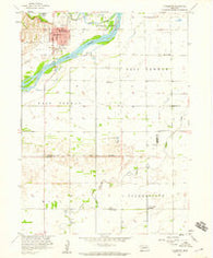 Fullerton Nebraska Historical topographic map, 1:24000 scale, 7.5 X 7.5 Minute, Year 1958