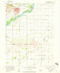 Fullerton Nebraska Historical topographic map, 1:24000 scale, 7.5 X 7.5 Minute, Year 1958