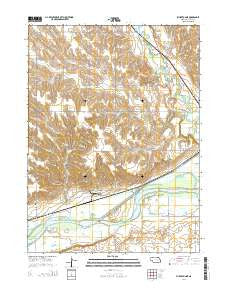 Fullerton NE Nebraska Current topographic map, 1:24000 scale, 7.5 X 7.5 Minute, Year 2014