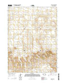 Gabe Rock Nebraska Current topographic map, 1:24000 scale, 7.5 X 7.5 Minute, Year 2014