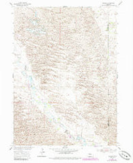 Gables Nebraska Historical topographic map, 1:24000 scale, 7.5 X 7.5 Minute, Year 1954