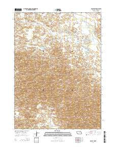 Gables NW Nebraska Current topographic map, 1:24000 scale, 7.5 X 7.5 Minute, Year 2014