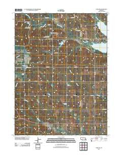 Garland Nebraska Historical topographic map, 1:24000 scale, 7.5 X 7.5 Minute, Year 2011