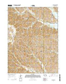 Garland Nebraska Current topographic map, 1:24000 scale, 7.5 X 7.5 Minute, Year 2014