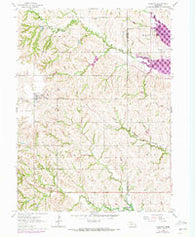 Garland Nebraska Historical topographic map, 1:24000 scale, 7.5 X 7.5 Minute, Year 1964