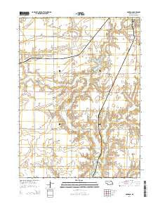Garrison Nebraska Current topographic map, 1:24000 scale, 7.5 X 7.5 Minute, Year 2014