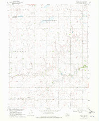 Geneva SW Nebraska Historical topographic map, 1:24000 scale, 7.5 X 7.5 Minute, Year 1969