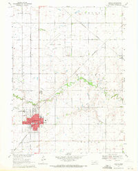 Geneva Nebraska Historical topographic map, 1:24000 scale, 7.5 X 7.5 Minute, Year 1969
