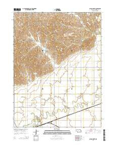 Gibbon North Nebraska Current topographic map, 1:24000 scale, 7.5 X 7.5 Minute, Year 2014