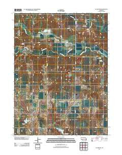 Gladstone Nebraska Historical topographic map, 1:24000 scale, 7.5 X 7.5 Minute, Year 2011