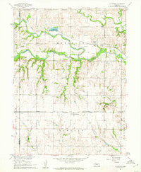 Gladstone Nebraska Historical topographic map, 1:24000 scale, 7.5 X 7.5 Minute, Year 1960