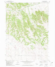 Glen Nebraska Historical topographic map, 1:24000 scale, 7.5 X 7.5 Minute, Year 1980