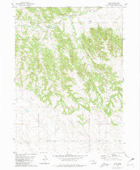 Glen Nebraska Historical topographic map, 1:24000 scale, 7.5 X 7.5 Minute, Year 1980