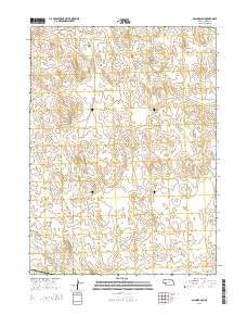 Glinn Ranch Nebraska Current topographic map, 1:24000 scale, 7.5 X 7.5 Minute, Year 2014