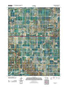 Goehner Nebraska Historical topographic map, 1:24000 scale, 7.5 X 7.5 Minute, Year 2011