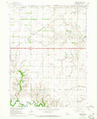 Goehner Nebraska Historical topographic map, 1:24000 scale, 7.5 X 7.5 Minute, Year 1964