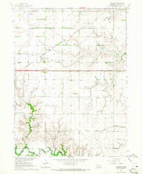 Goehner Nebraska Historical topographic map, 1:24000 scale, 7.5 X 7.5 Minute, Year 1964