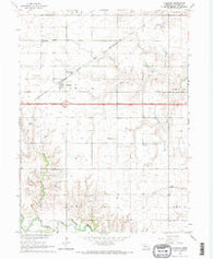 Goehner Nebraska Historical topographic map, 1:24000 scale, 7.5 X 7.5 Minute, Year 1964