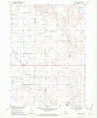 Gordon SE Nebraska Historical topographic map, 1:24000 scale, 7.5 X 7.5 Minute, Year 1969