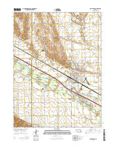 Gothenburg Nebraska Current topographic map, 1:24000 scale, 7.5 X 7.5 Minute, Year 2014
