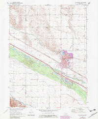 Gothenburg Nebraska Historical topographic map, 1:24000 scale, 7.5 X 7.5 Minute, Year 1970