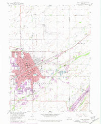 Grand Island Nebraska Historical topographic map, 1:24000 scale, 7.5 X 7.5 Minute, Year 1962