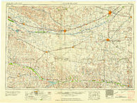 Grand Island Nebraska Historical topographic map, 1:250000 scale, 1 X 2 Degree, Year 1958
