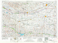Grand Island Nebraska Historical topographic map, 1:250000 scale, 1 X 2 Degree, Year 1955