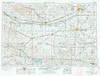 Grand Island Nebraska Historical topographic map, 1:250000 scale, 1 X 2 Degree, Year 1955