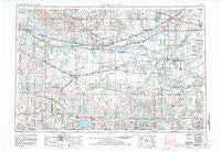 Grand Island Nebraska Historical topographic map, 1:250000 scale, 1 X 2 Degree, Year 1955