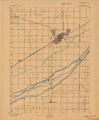 Grand Island Nebraska Historical topographic map, 1:62500 scale, 15 X 15 Minute, Year 1892
