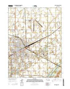 Grand Island Nebraska Current topographic map, 1:24000 scale, 7.5 X 7.5 Minute, Year 2014