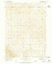 Greeley NW Nebraska Historical topographic map, 1:24000 scale, 7.5 X 7.5 Minute, Year 1954