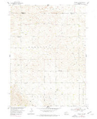 Greeley NW Nebraska Historical topographic map, 1:24000 scale, 7.5 X 7.5 Minute, Year 1954