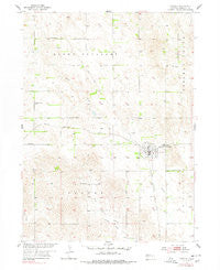 Greeley Nebraska Historical topographic map, 1:24000 scale, 7.5 X 7.5 Minute, Year 1954