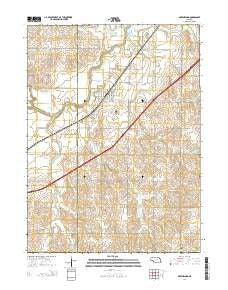 Greenwood Nebraska Current topographic map, 1:24000 scale, 7.5 X 7.5 Minute, Year 2014