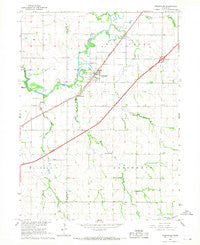 Greenwood Nebraska Historical topographic map, 1:24000 scale, 7.5 X 7.5 Minute, Year 1966