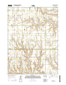 Gresham Nebraska Current topographic map, 1:24000 scale, 7.5 X 7.5 Minute, Year 2014