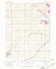 Gretna Nebraska Historical topographic map, 1:24000 scale, 7.5 X 7.5 Minute, Year 1956