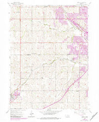 Gretna Nebraska Historical topographic map, 1:24000 scale, 7.5 X 7.5 Minute, Year 1956