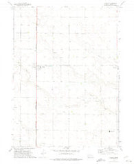 Gurley Nebraska Historical topographic map, 1:24000 scale, 7.5 X 7.5 Minute, Year 1972