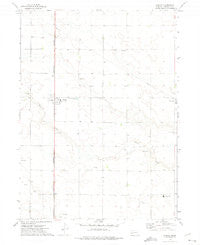 Gurley Nebraska Historical topographic map, 1:24000 scale, 7.5 X 7.5 Minute, Year 1972