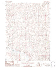 Gusher Spring Nebraska Historical topographic map, 1:24000 scale, 7.5 X 7.5 Minute, Year 1986