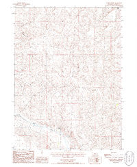 Gusher Spring Nebraska Historical topographic map, 1:24000 scale, 7.5 X 7.5 Minute, Year 1986