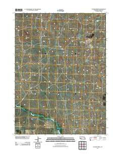 Gusher Spring Nebraska Historical topographic map, 1:24000 scale, 7.5 X 7.5 Minute, Year 2011