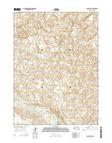 Gusher Spring Nebraska Current topographic map, 1:24000 scale, 7.5 X 7.5 Minute, Year 2014