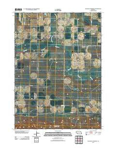 Hagaman Cemetery Nebraska Historical topographic map, 1:24000 scale, 7.5 X 7.5 Minute, Year 2011