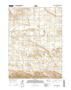 Hagaman Cemetery Nebraska Current topographic map, 1:24000 scale, 7.5 X 7.5 Minute, Year 2014